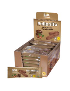 Pack 24 Rellenitos Choco Avellanas Bio Sin Gluten Solnatural