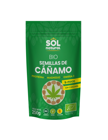 Pack 12 Semillas de Cáñamo Bio 250g Solnatural Natural