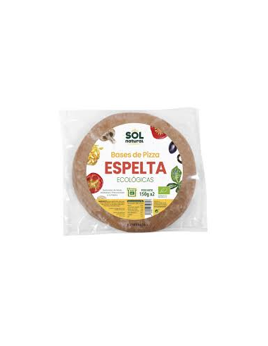 Pack 10 Bases de Espelta Integral Bio Solnatural 2x150g