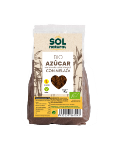 Pack 12 Azúcar Moreno Integral con Melaza Bio 1 kg Solnatural