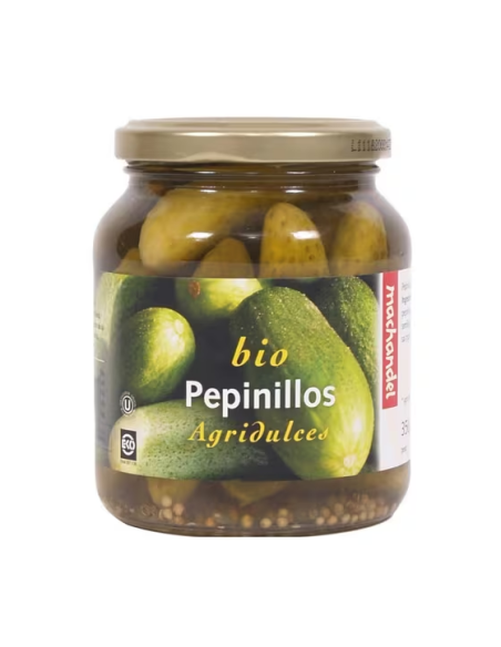 Pack 6 Uds. Pepinillos Agridulces Bote Pequeño Bio 350 g  de Machandel