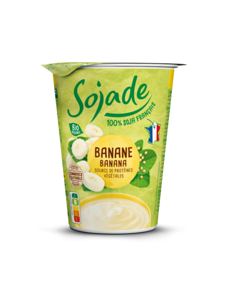 Yogur de Soja Bio con Plátano Sojade 400 g – Natural y Saludable