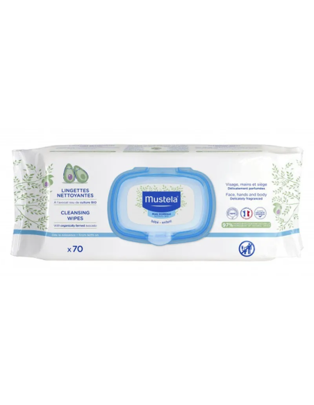 Toallitas Limpiadoras Bebe-Niño 70Uds. Mustela