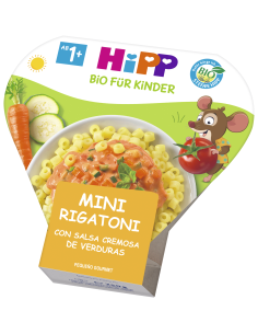 Pack 6 Mini Rigatoni Bio con Salsa Cremosa de Verduras 250g