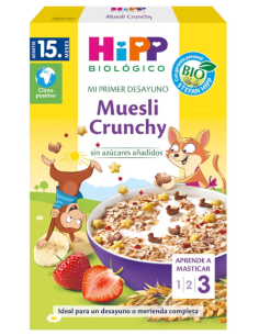 Pack 6 Muesli Crunchy Bio Hipp 200 g - Desayuno Saludable