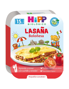 Lasaña Boloñesa Bio Hipp 250 g  Sabor natural y saludable