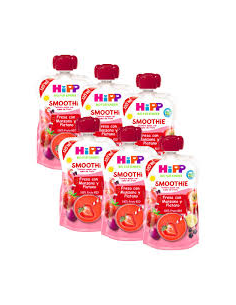 Pack 6 Uds. Smoothie De Fresa Con Manzana Y Plátano Bio 120 g  de Hipp