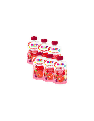 Pack 6 Uds. Smoothie De Fresa Con Manzana Y Plátano Bio 120 g  de Hipp