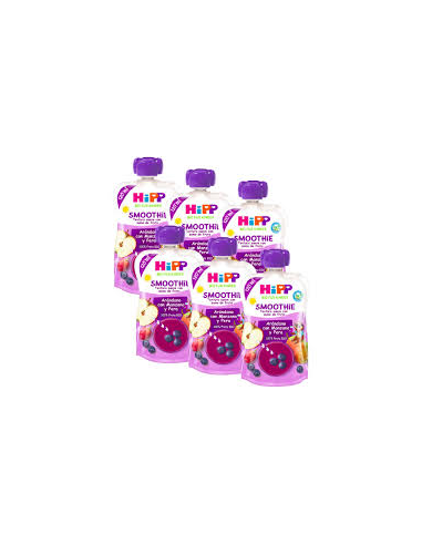 Pack 6 Uds. Smoothie De Arándanos Con Manzana Y Pera Bio 120 g  de Hipp
