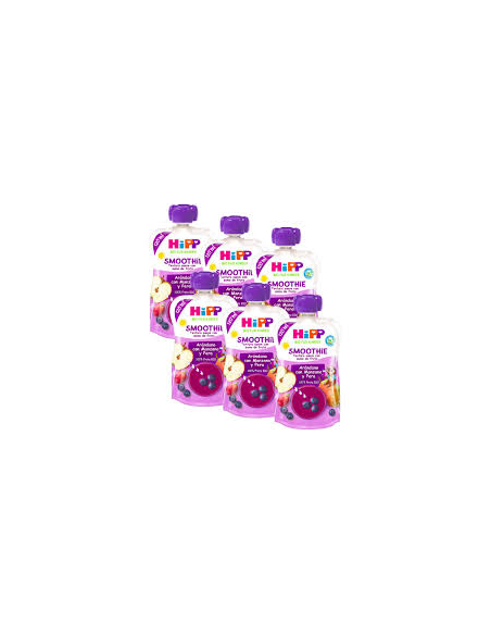 Pack 6 Uds. Smoothie De Arándanos Con Manzana Y Pera Bio 120 g  de Hipp