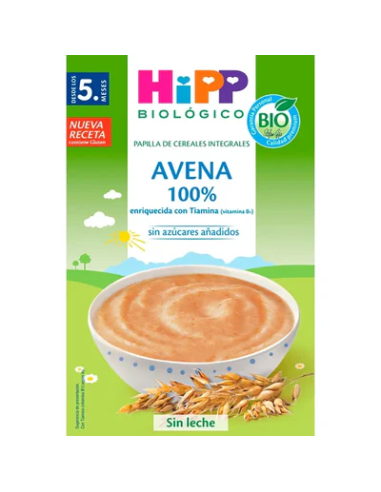 Papilla De Cereal 100% Avena 200 Gr Bio de Hipp