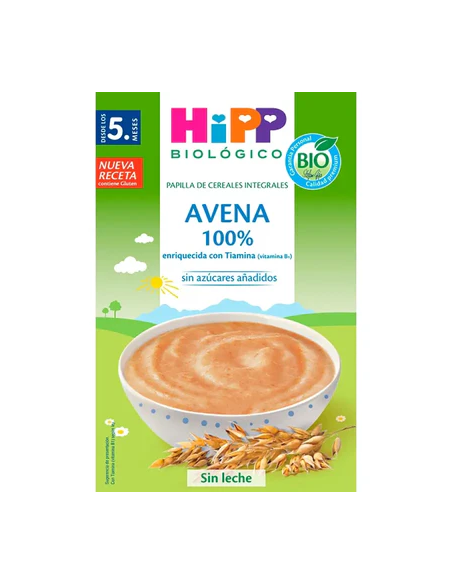 Papilla De Cereal 100% Avena 200 Gr Bio de Hipp