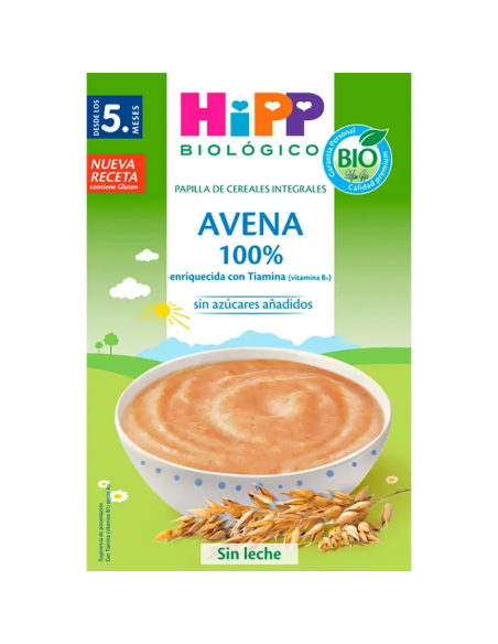 Pack 6 Uds. Avena 100% Papilla De Cereal Bio 200 g  de Hipp