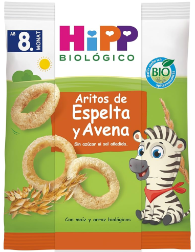 Pack 7 Aritos Bio de Espelta y Avena Hipp 30 g Natural