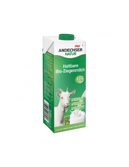 Leche de Cabra Bio 1L Andechser 3% Materia Grasa