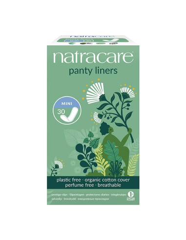 Pack 10 Salvaslip Mini Natracare 30 unidades ecológicas