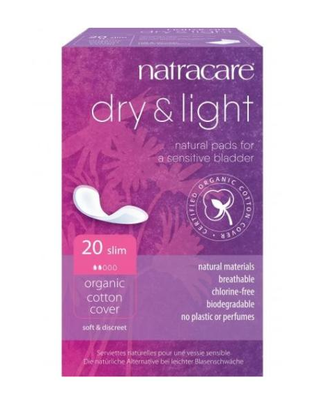 Pack 6 Compresas Finas Incontinencia Natracare 20 unidades