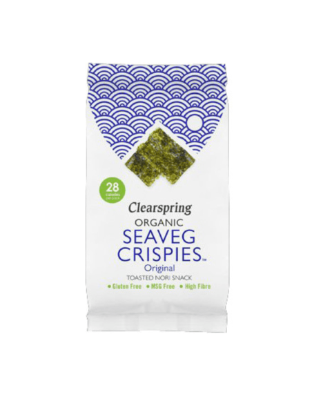 Alga Snack Nori Bio 4 g Clearspring  Snack Saludable Natural