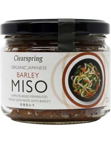 Pack 6 Uds. Barley Miso (Cebada) No Pasteurizado Bio 300 g  de Clearspring