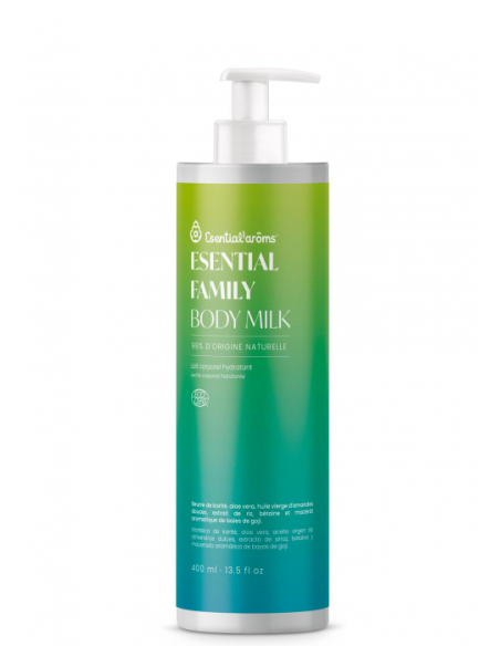 Esential Family Body Milk 400 ml  Hidratación Natural Diaria