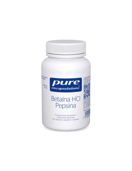 Betaína HCl & Pepsina 90 Cápsulas Vegetales de Vbyotics