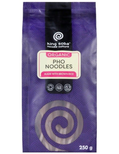 Noodles Pho Arroz Integral Bio Sin Gluten King Soba 250g