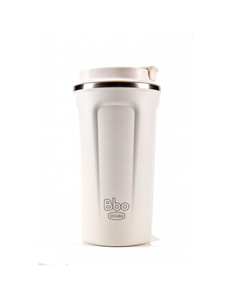Vaso Termo Irisana Bbo19 Blanco Acero Inoxidable 450 ml