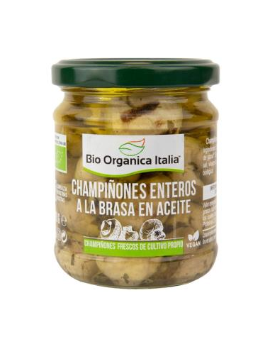 Champiñones Brasa Aceite Bio Organica Italia 190G de Bioorganica Italia