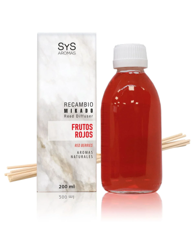 Recambio Mikado Frutos Rojos 200 ml con Palo Sys