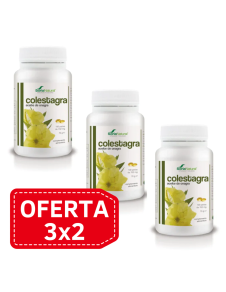 Pack 3X2 Perlas Onagra 100 Uds Alecosor Soria Natural