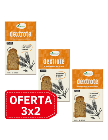 Pack 3x2 Pan Dextrote Integral Alecosor Soria Natural
