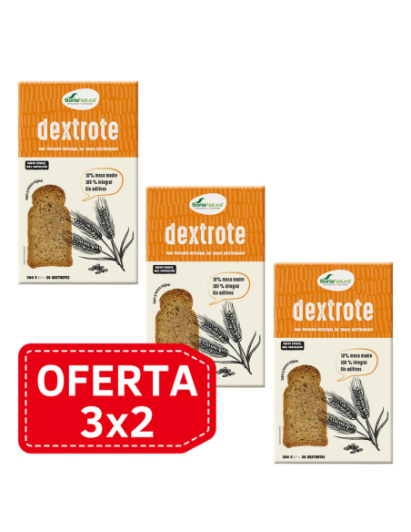 Pack 3x2 Pan Dextrote Integral Alecosor Soria Natural