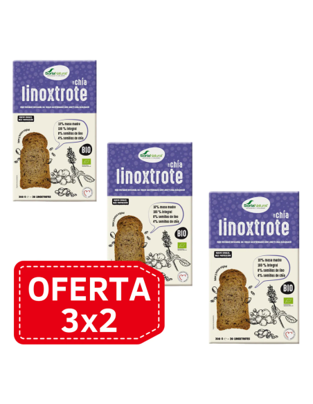 Pack 3x2 Pan Integral Linoxtrote con Chía Bio Alecosor
