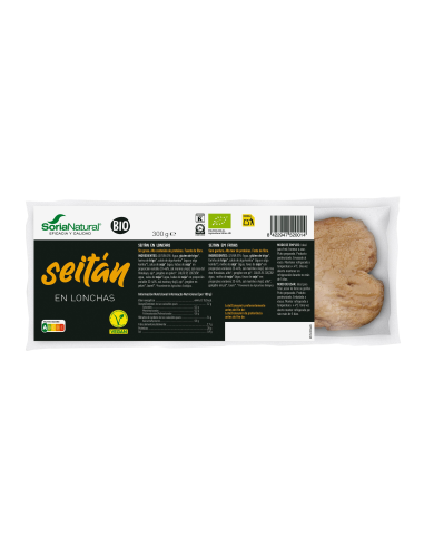 Seitán Lonchas 300g Alecosor Soria Natural  Vegano Saludable