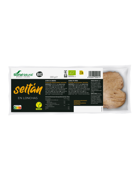 Seitán Lonchas 300g Alecosor Soria Natural  Vegano Saludable