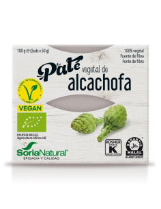 Pack 3x2 Paté Vegetal Alcachofa Alecosor 2x50g Soria Natural