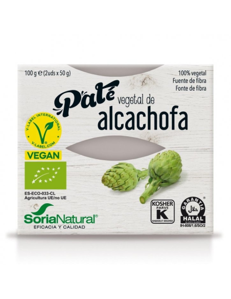 Pack 3x2 Paté Vegetal Alcachofa Alecosor 2x50g Soria Natural
