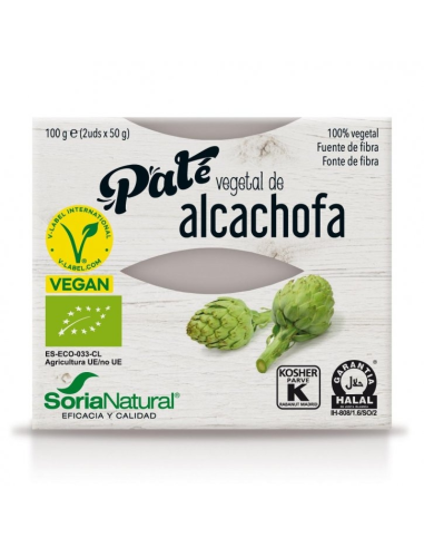 Pack de 2 ud Pate Vegetal De Alcachofa 2 X 50 Grs de Alecosor Soria Natural
