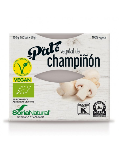 Pack 3X2 Pate Vegetal De Champiñon 2 X 50 Grs Alecosor Soria Natural
