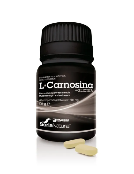 Pack 2 L-Carnosina + Glicina 60 Comprimidos M Salud