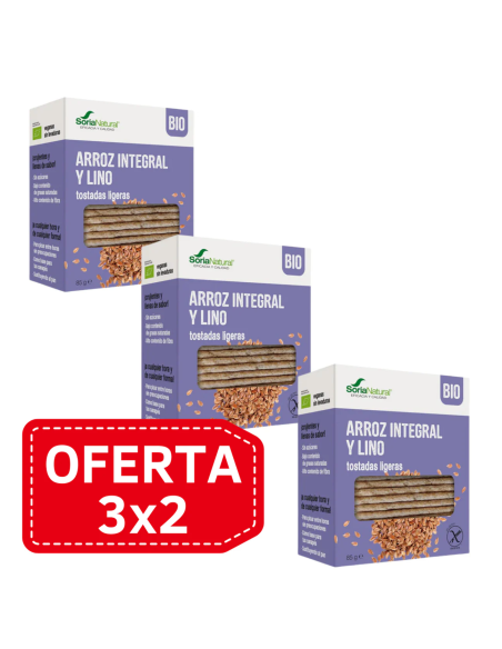 Pack 3x2 Tostadas de Arroz Alecosor Soria Natural Saludables