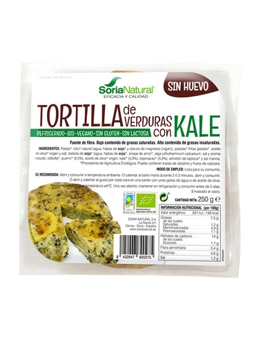 Pack 3x2 Tortilla Verduras y Kale Alecosor Soria Natural