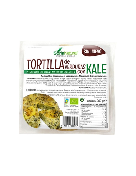 Pack 3x2 Tortilla Verduras y Kale Alecosor Soria Natural