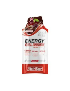 Energy Gel Guaraná Cereza-Cola 24Uds Nutrisport Energía rápida