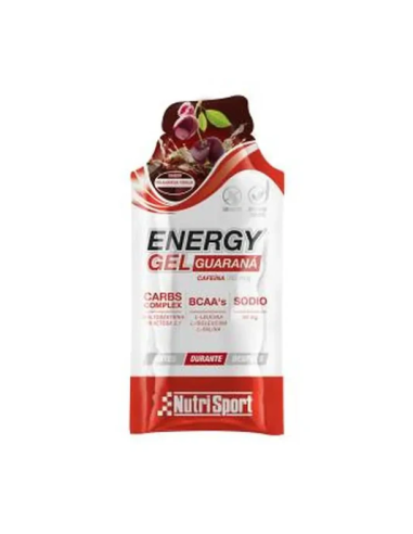 Energy Gel Guaraná Cereza-Cola 24Uds Nutrisport Energía rápida