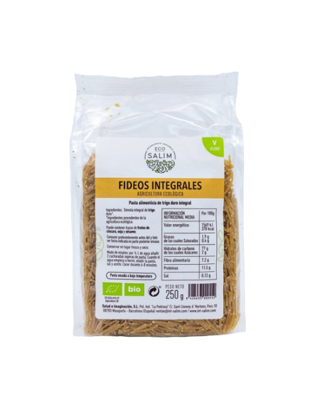 Fideos Finos Integrales 250Gr. de Int Salim