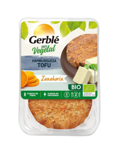 Hamburguesa de tofu y zanahoria 2 unidades saludables y veganas