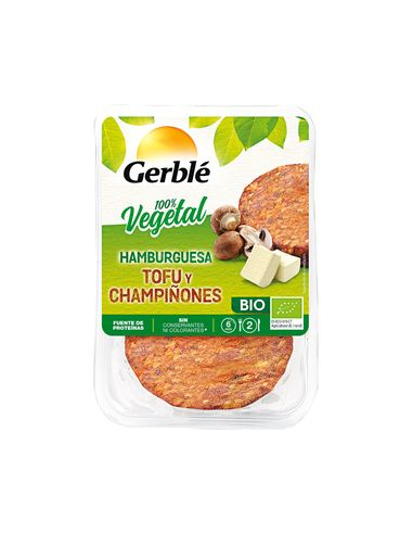 Hamburguesa de tofu y champiñón 2 und.