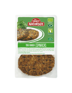Hamburguesa de tofu y espinacas 2 und. | Salud y sabor