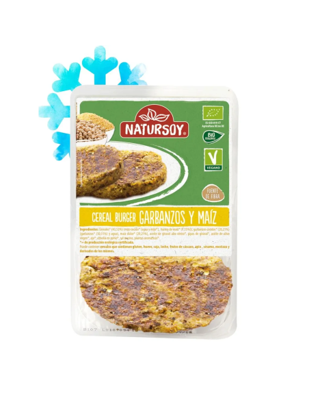 Mijo Burger: Hamburguesa Vegana de Maíz, Garbanzos y Pipas